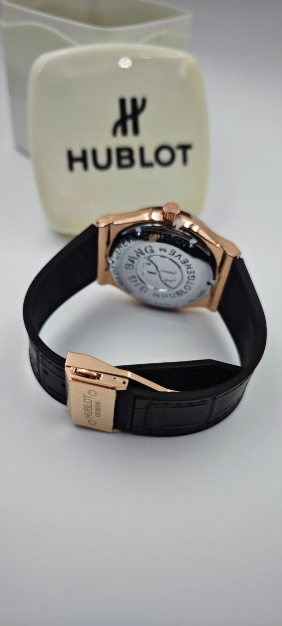 HUBLOT GENEVE SİYAH ROZ GOLD ERKEK SAAT