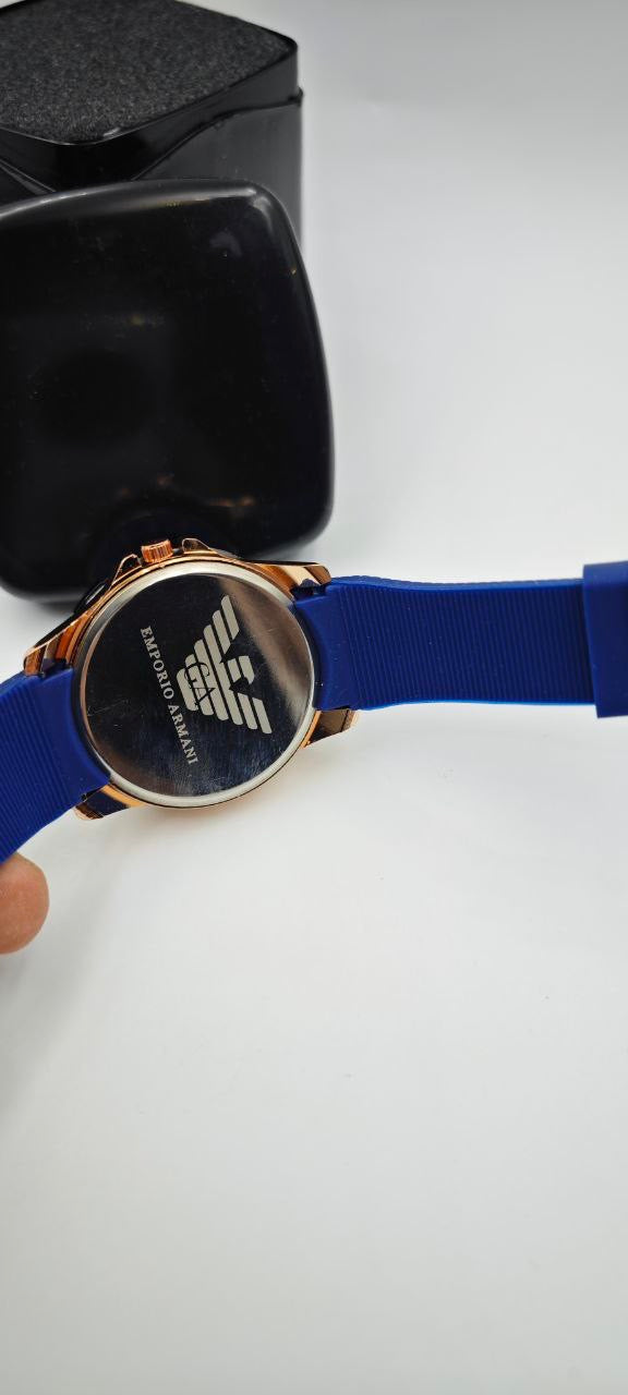 EMPORİO ARMANİ MAVİ GOLD ERKEK SAAT