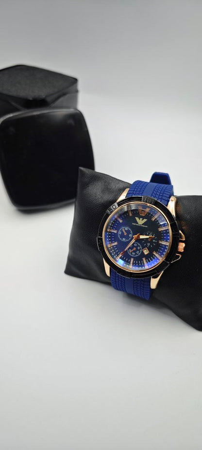 EMPORİO ARMANİ MAVİ GOLD ERKEK SAAT