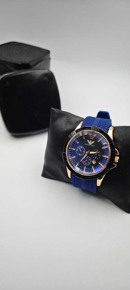 EMPORİO ARMANİ MAVİ GOLD ERKEK SAAT