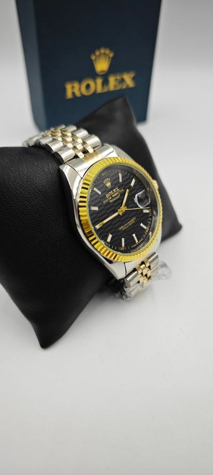 ROLEX JÜBİLE KORDON ÇİFT RENK İÇİ SİYAH