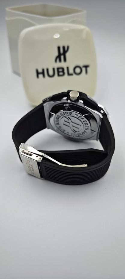 HUBLOT GENEVE SİYAH GRİ ERKEK SAAT