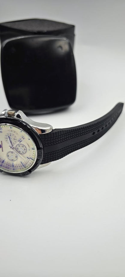 EMPORİO ARMANİ SİYAH GRİ ERKEK SAAT