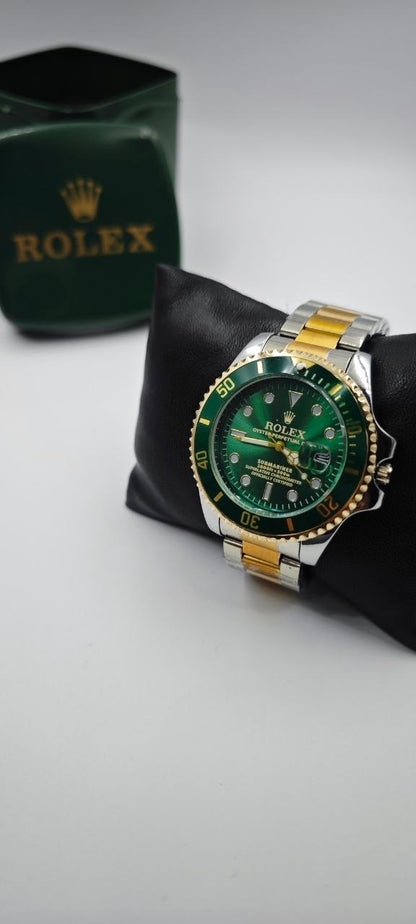 ROLEX SUBMARİNER ÇİFT RENK İÇİ YEŞİL ERKEK SAAT