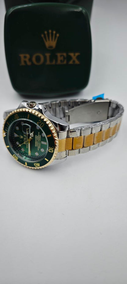 ROLEX SUBMARİNER ÇİFT RENK İÇİ YEŞİL ERKEK SAAT