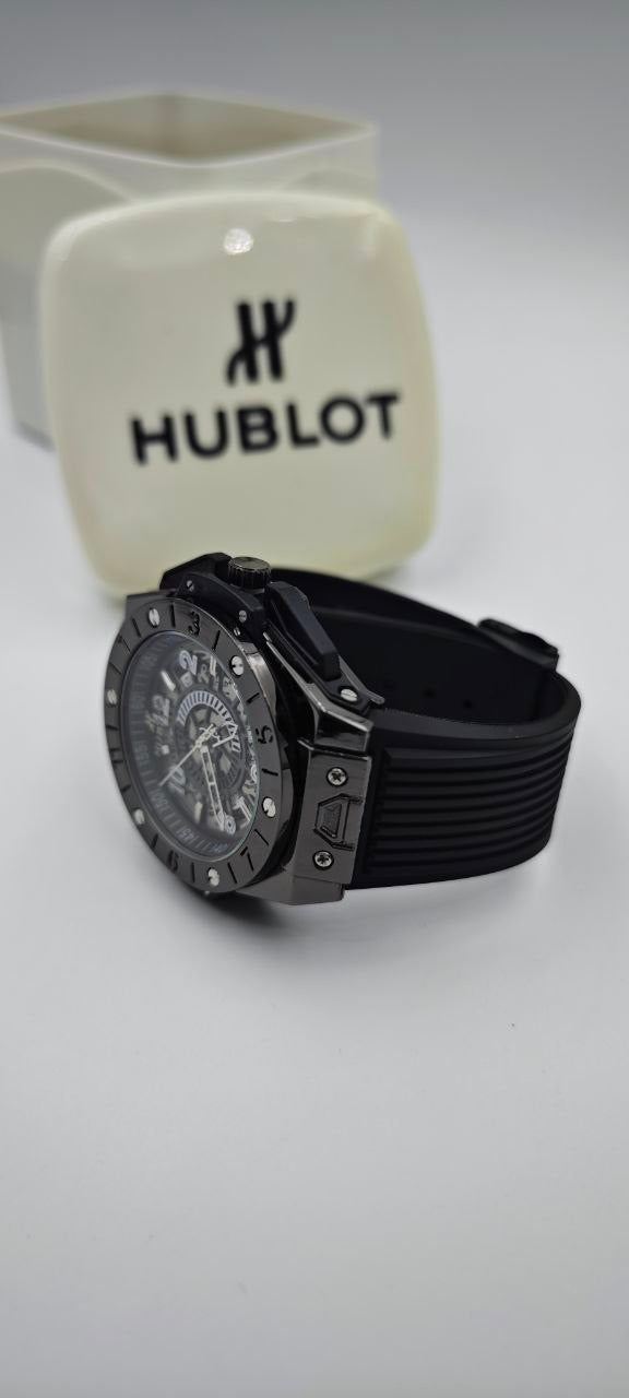 HUBLOT GENEVE SİYAH ERKEK SAAT
