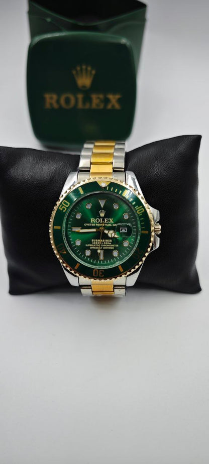 ROLEX SUBMARİNER ÇİFT RENK İÇİ YEŞİL ERKEK SAAT