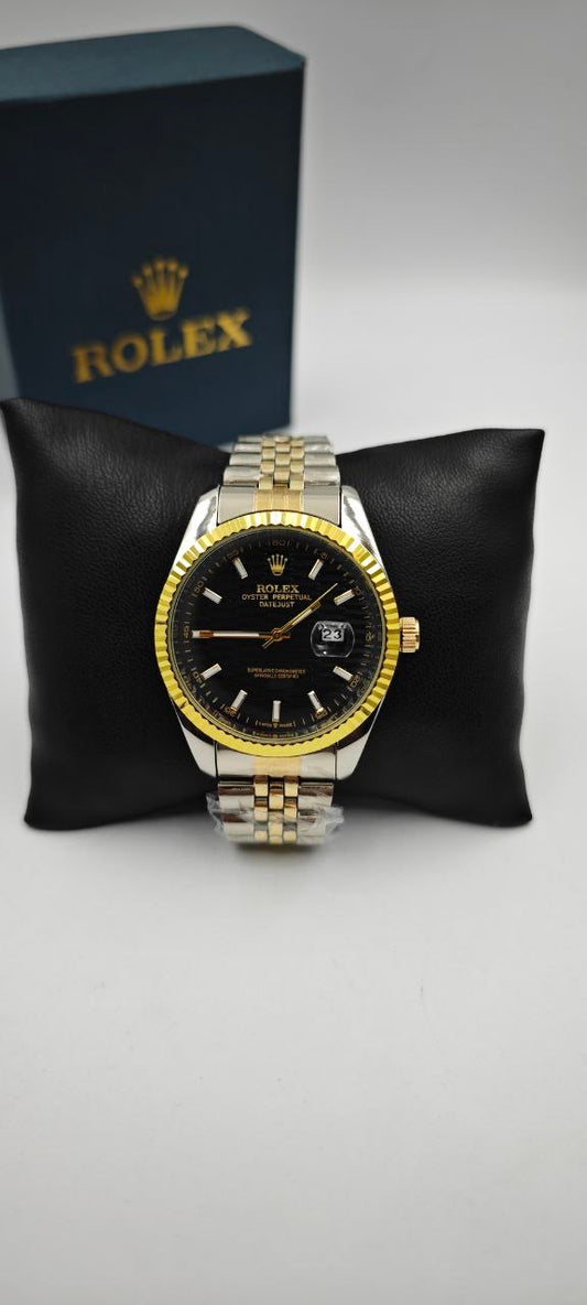 ROLEX JÜBİLE KORDON ÇİFT RENK İÇİ SİYAH