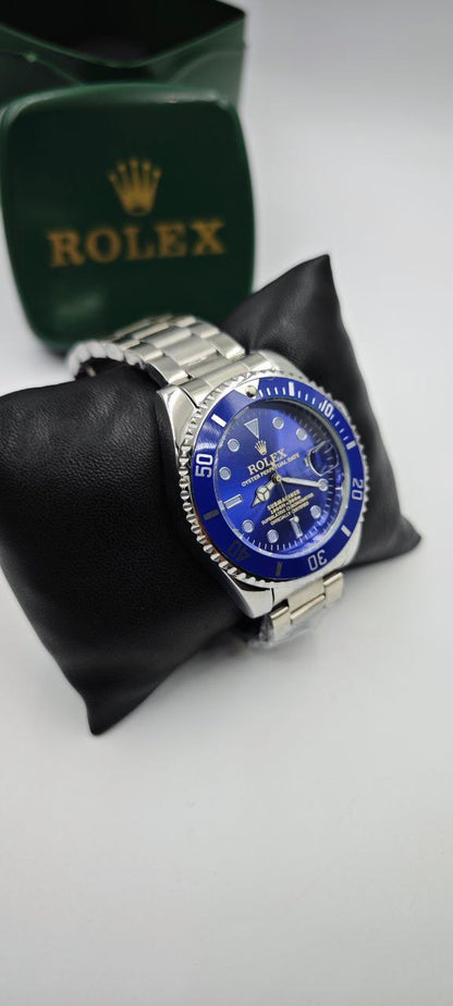 ROLEX SUBMARİNER GRİ İÇİ MAVİ ERKEK SAAT