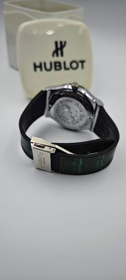 HUBLOT GENEVE YEŞİL GRİ ERKEK SAAT