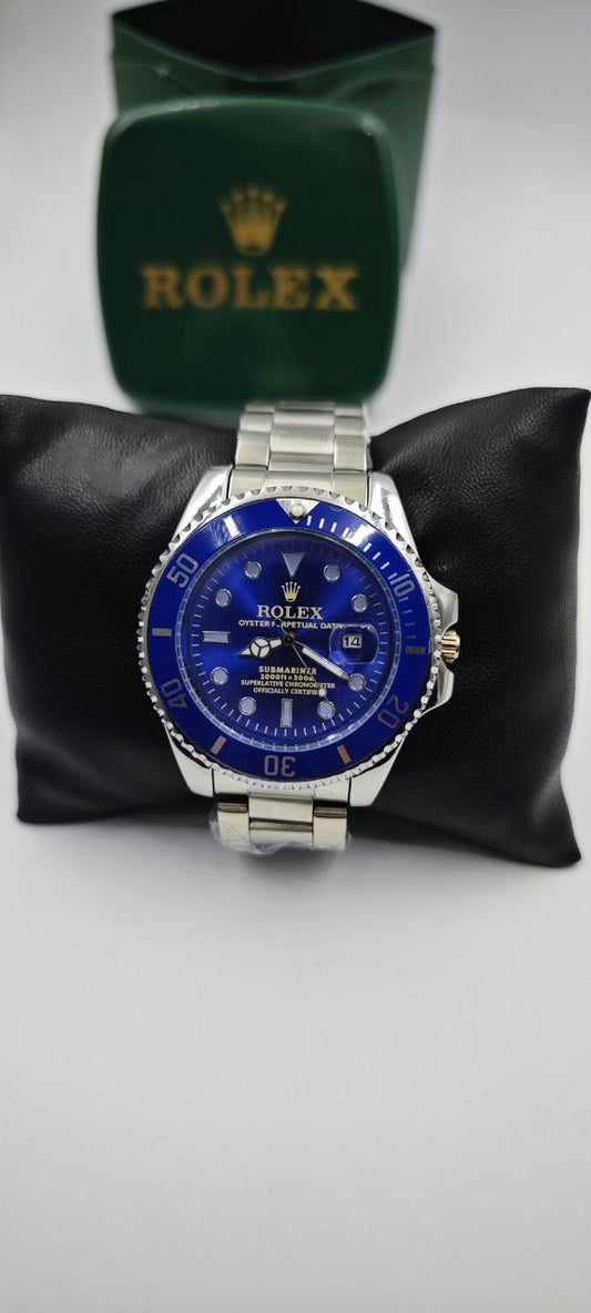 ROLEX SUBMARİNER GRİ İÇİ MAVİ ERKEK SAAT