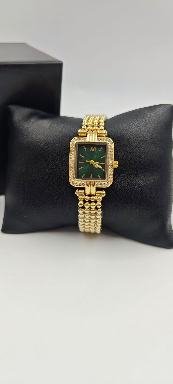 GOLD İÇİ YEŞİL BAYAN SAATİ