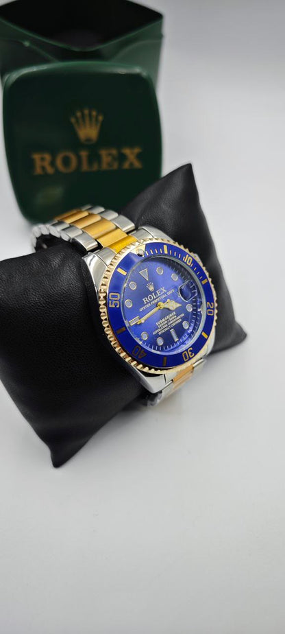 ROLEX SUBMARİNER ÇİFT RENK İÇİ MAVİ ERKEK SAAT