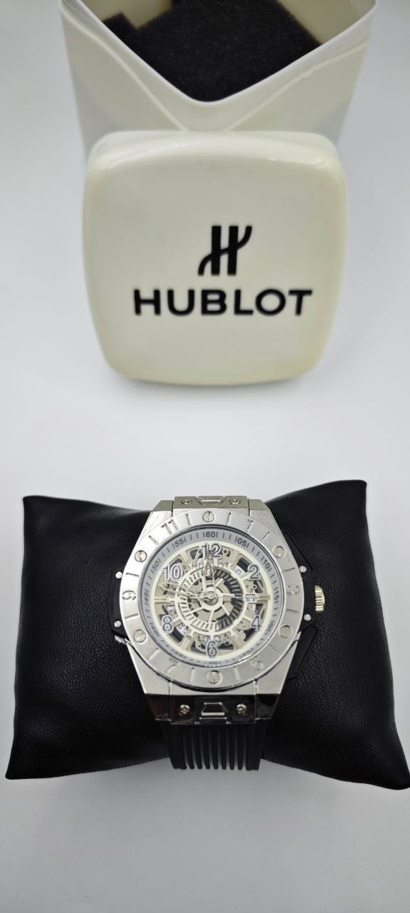 HUBLOT GENEVE SİYAH GRİ ERKEK SAAT