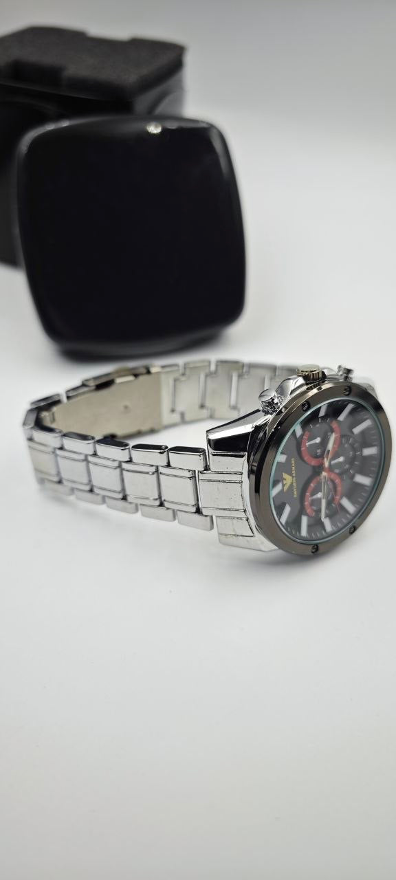 EMPORİO ARMANİ GRİ SİYAH ERKEK SAAT