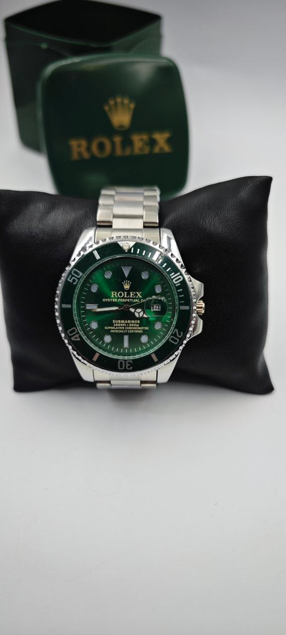ROLEX SUBMARİNER GRİ İÇİ YEŞİL ERKEK SAAT
