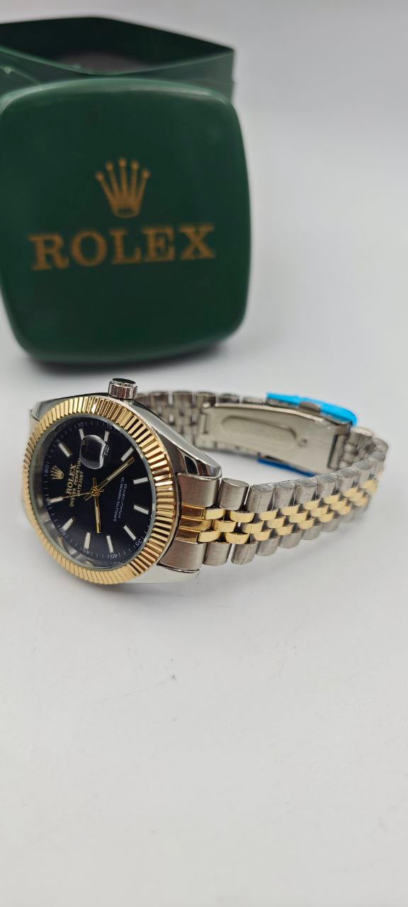 ROLEX DATEJUST ÇİFT RENK İÇİ SİYAH