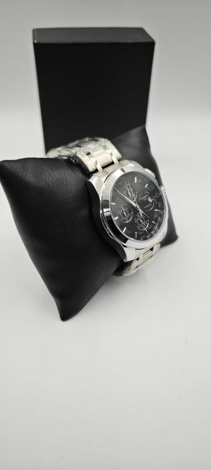 TİSSOT GÜMÜŞ RENK FULL KORDİNASYON ERKEK SAAT