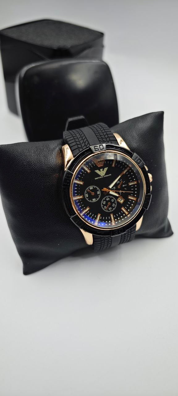 EMPORİO ARMANİ SİYAH HOLD ERKEK SAAT