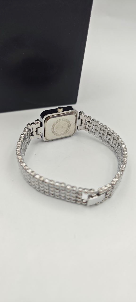 GÜMÜŞ RENK İÇİ GÖKYÜZÜ MAVİSİ BAYAN SAATİ