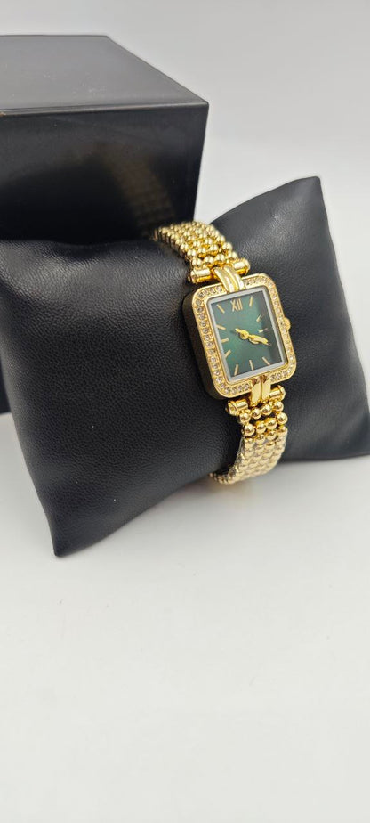 GOLD İÇİ YEŞİL BAYAN SAATİ