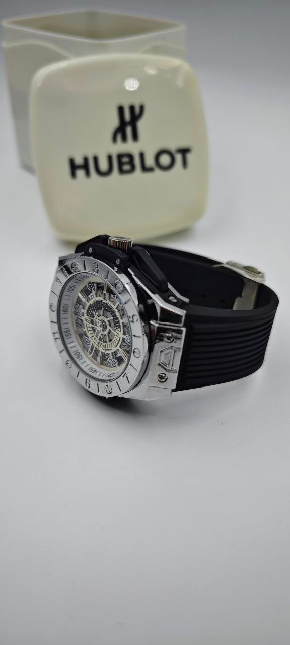 HUBLOT GENEVE SİYAH GRİ ERKEK SAAT
