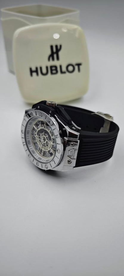 HUBLOT GENEVE SİYAH GRİ ERKEK SAAT