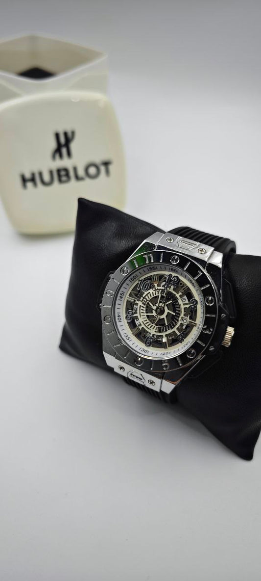 HUBLOT GENEVE SİYAH GRİ ERKEK SAAT