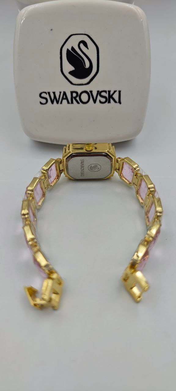 SWAROVSKİ AÇIK PEMBE TAŞLI BAYAN