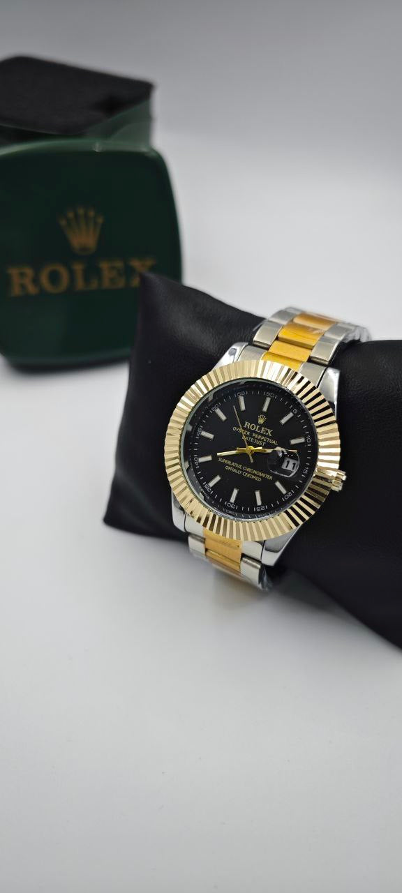 ROLEX DATEJUST GOLD GRİ ERKEK SAAT
