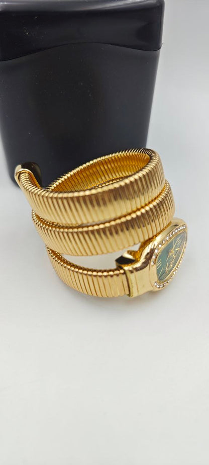 YILAN GOLD İÇİ YEŞİL BAYAN SAAT