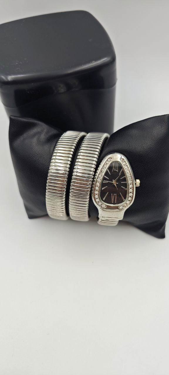 YILAN GRİ İÇİ SİYAH BAYAN SAAT