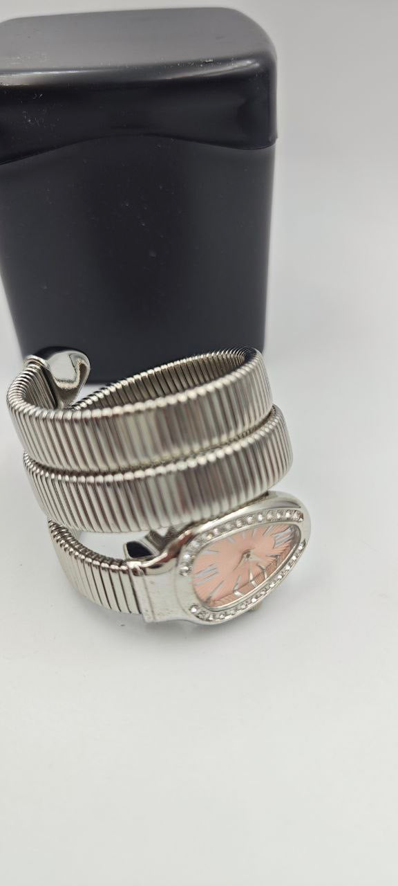 YILAN GRİ İÇİ PEMBE BAYAN SAAT