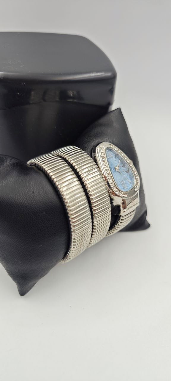 YILAN GRİ İÇİ MAVİ BAYAN SAAT