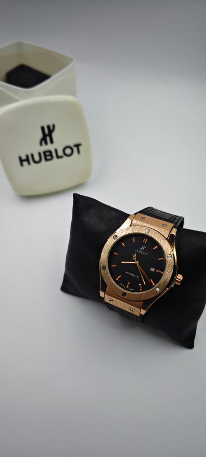HUBLOT GENEVE SİYAH ROZ GOLD ERKEK SAAT