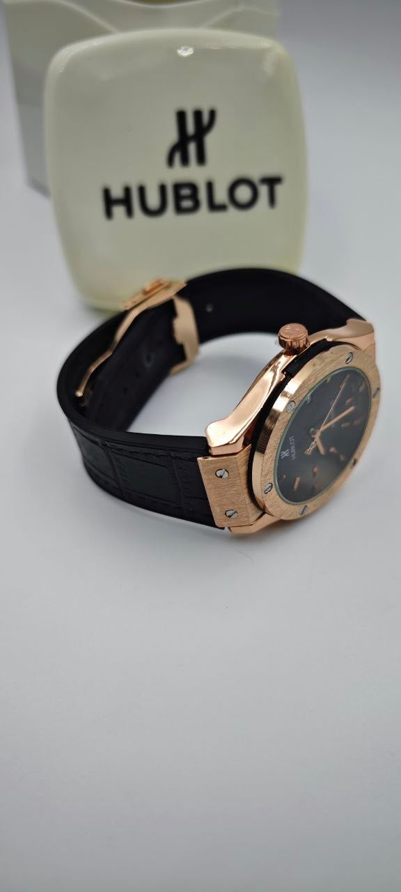 HUBLOT GENEVE SİYAH ROZ GOLD ERKEK SAAT