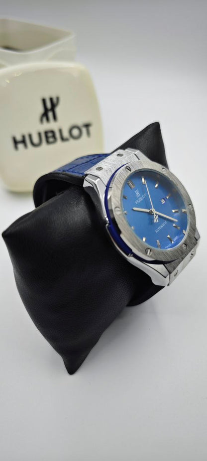 HUBLOT GENEVE MAVİ GRİ ERKEK SAAT