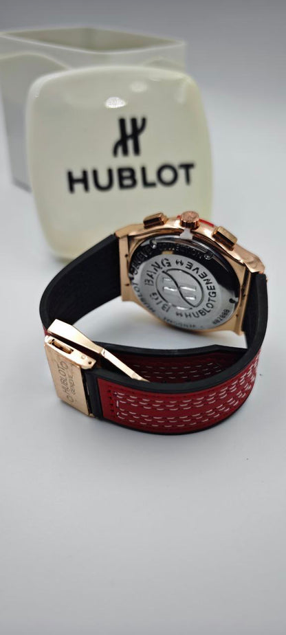 HUBLOT GENEVE KIRMIZI GOLD ERKEK SAAT